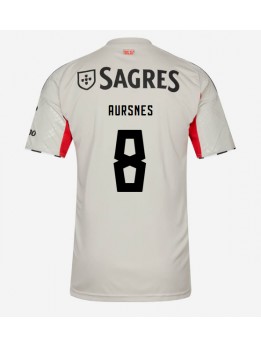 Benfica Fredrik Aursnes #8 Replika Borta Kläder 2025-26 Kortärmad